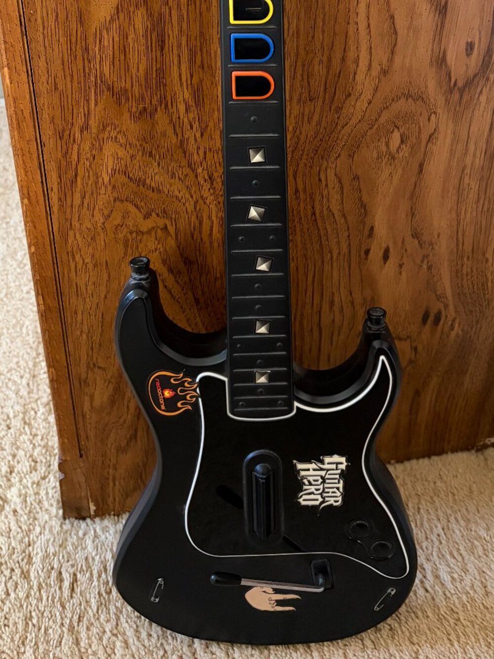 Guitar Hero Kramer Striker Wireless Controller and dongle for PlayStation 2